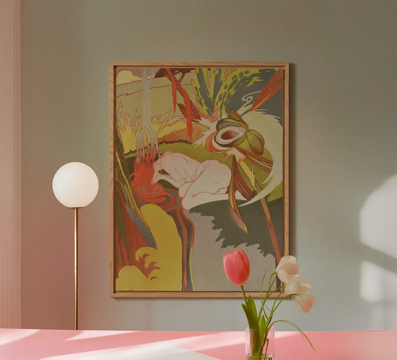 The Source of Evil 1 - Georges de Feure alu-dibond by marycome