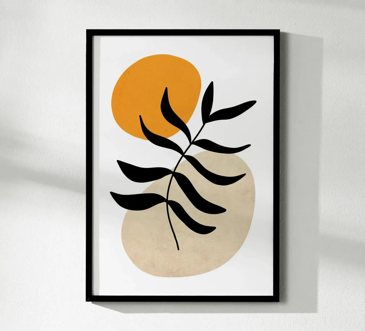 Warm tropical leaf poster da BAINAI