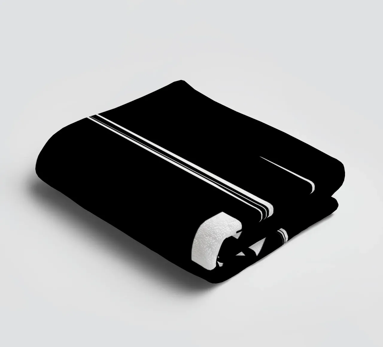 "Whoeve dies with the most stuff wins." asciugamano da bagno da Type & Tape