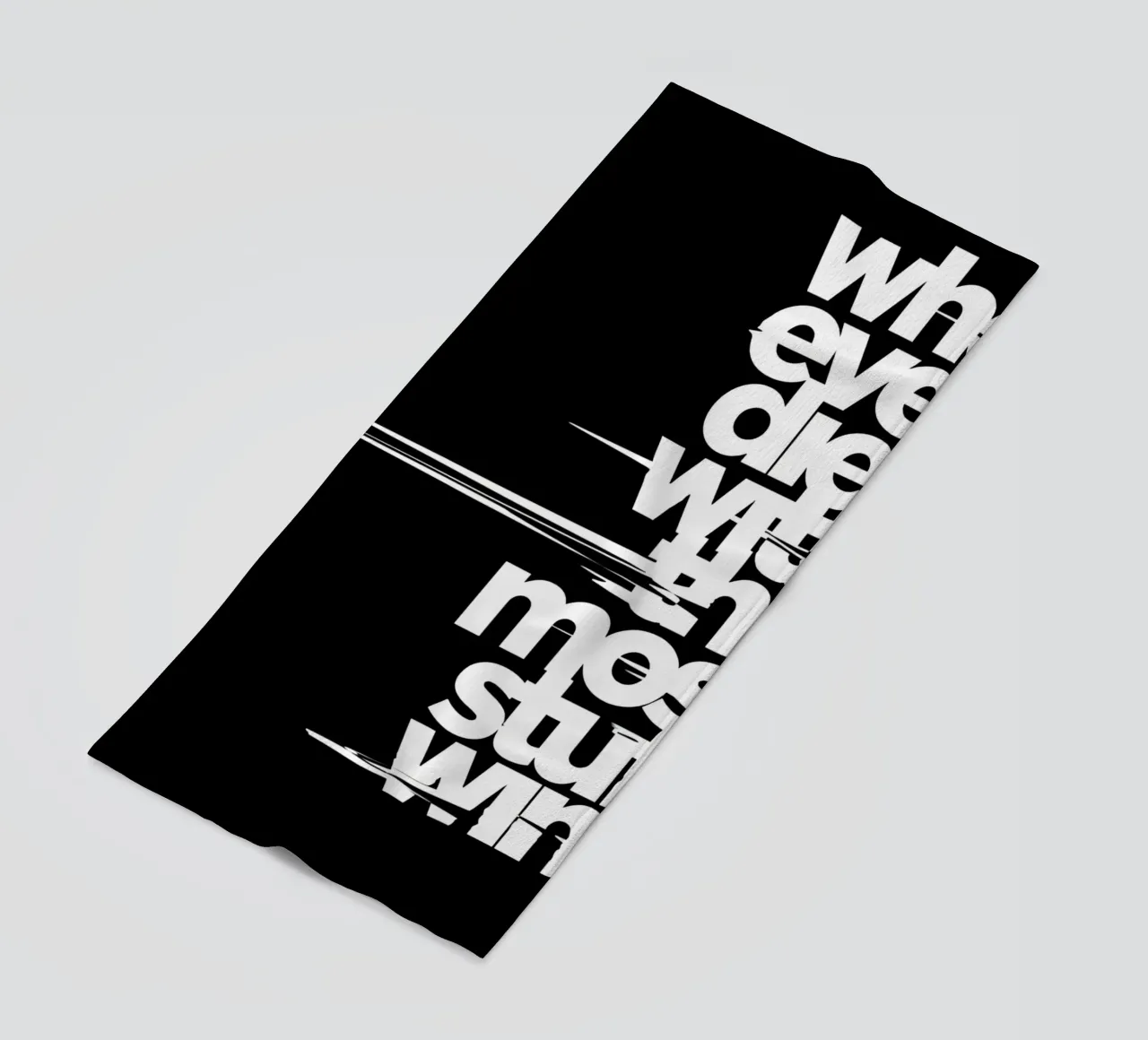 "Whoeve dies with the most stuff wins." telo mare da Type & Tape