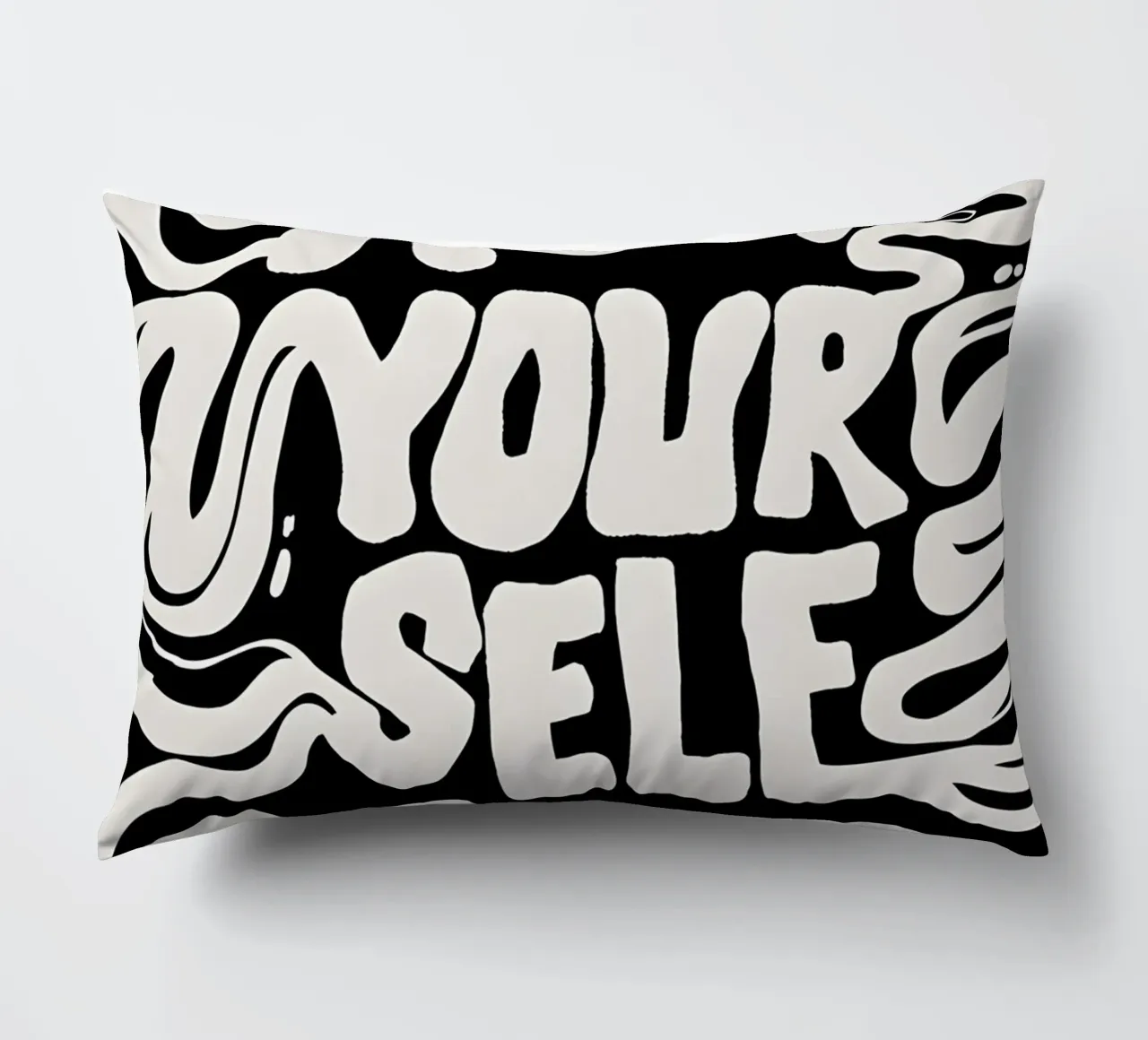 "KEEP YOURSELF WEIRD." cuscino da Type & Tape