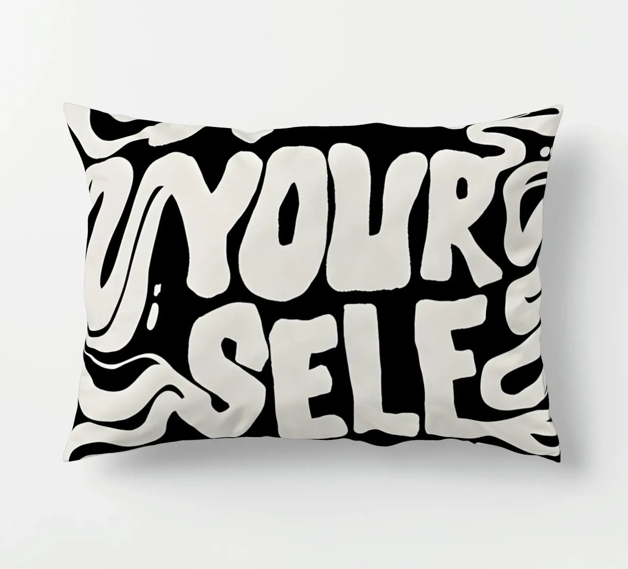 "KEEP YOURSELF WEIRD." cuscino da Type & Tape