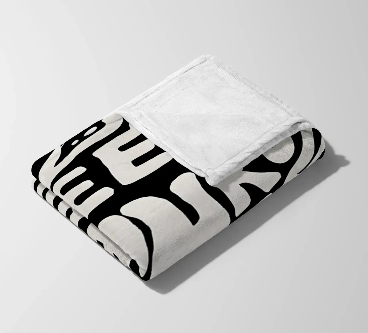 "KEEP YOURSELF WEIRD." coperta in pile da Type & Tape