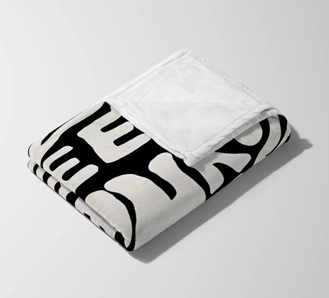 "KEEP YOURSELF WEIRD." coperta in pile da Type & Tape