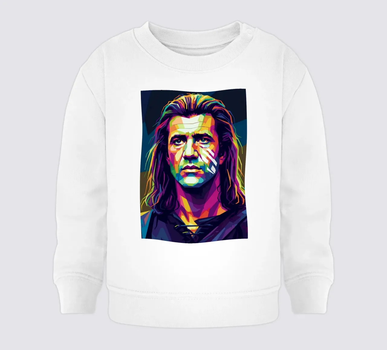 Mel Gibson - Braveheart #1 felpa neonato da Hantamrata