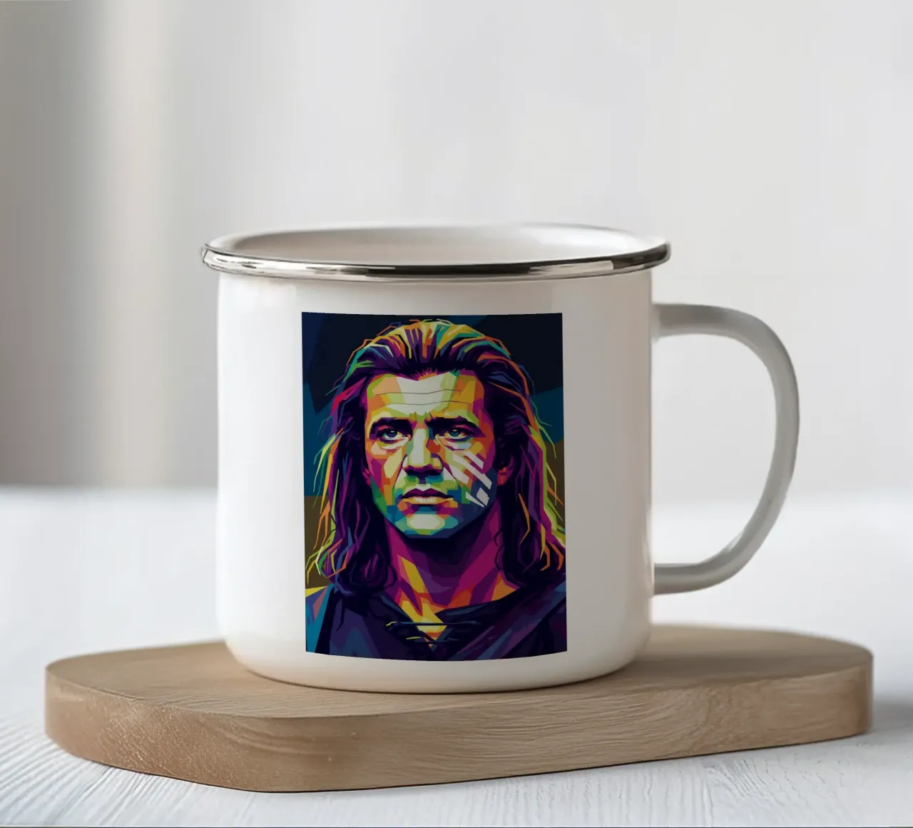 Mel Gibson - Braveheart #1 tazza in smalto da Hantamrata