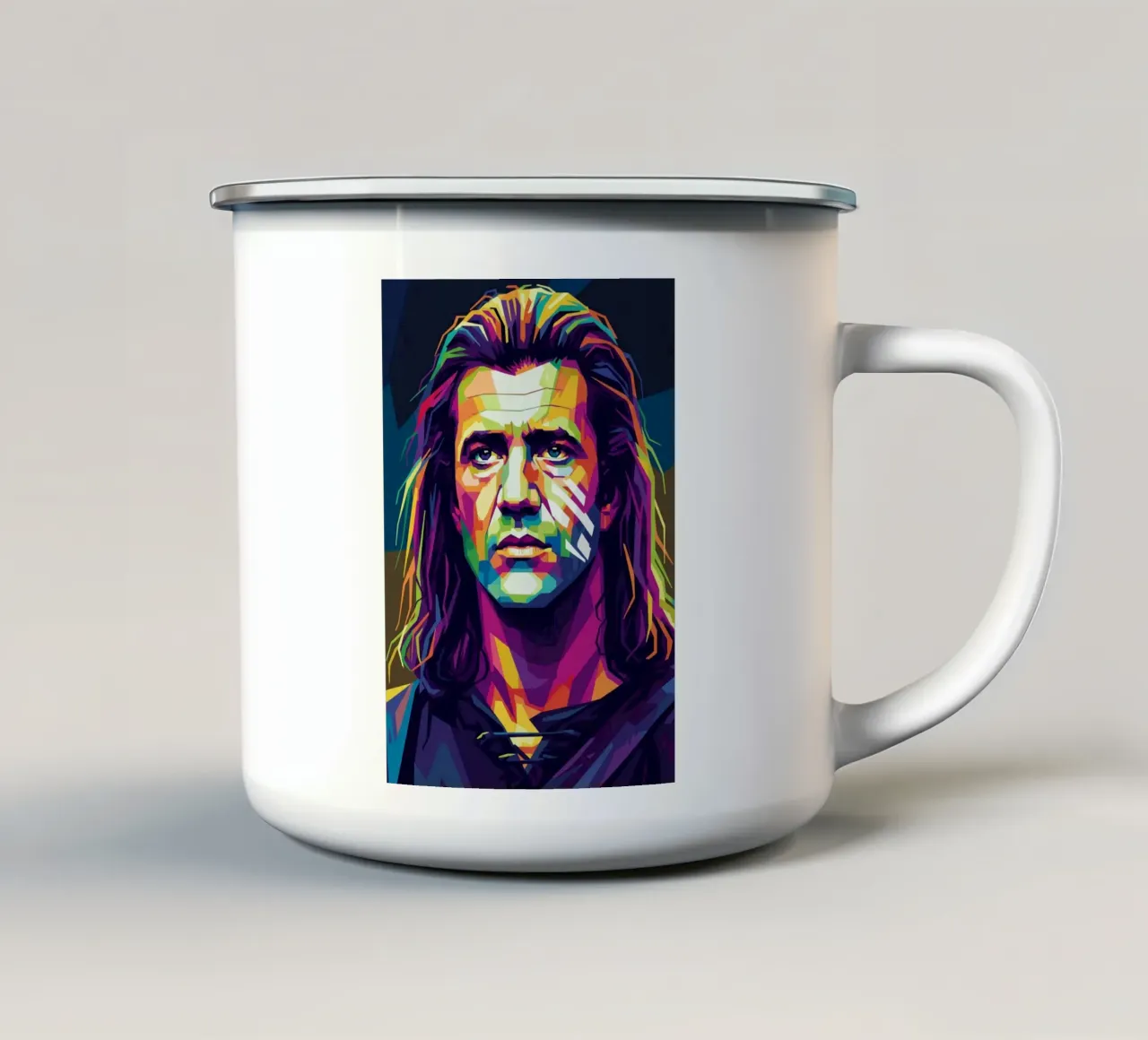 Mel Gibson - Braveheart #1 tazza in smalto da Hantamrata