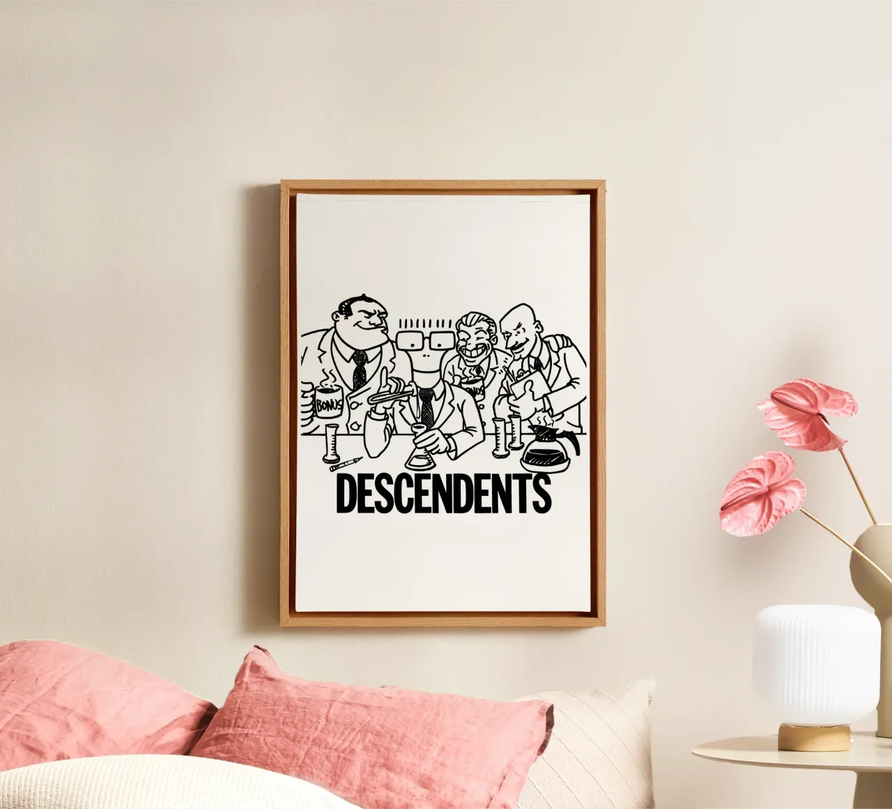 Laboratorio musicale Descendents tela con Cornice a cassetta da shiners