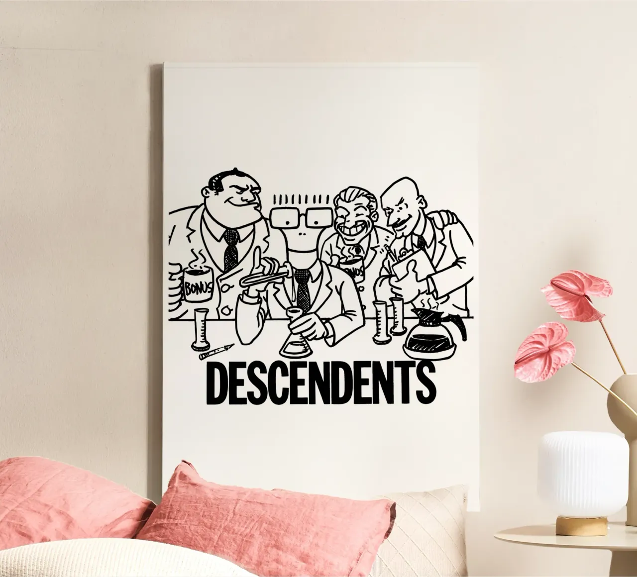 Laboratorio musicale Descendents tela con Cornice a cassetta da shiners