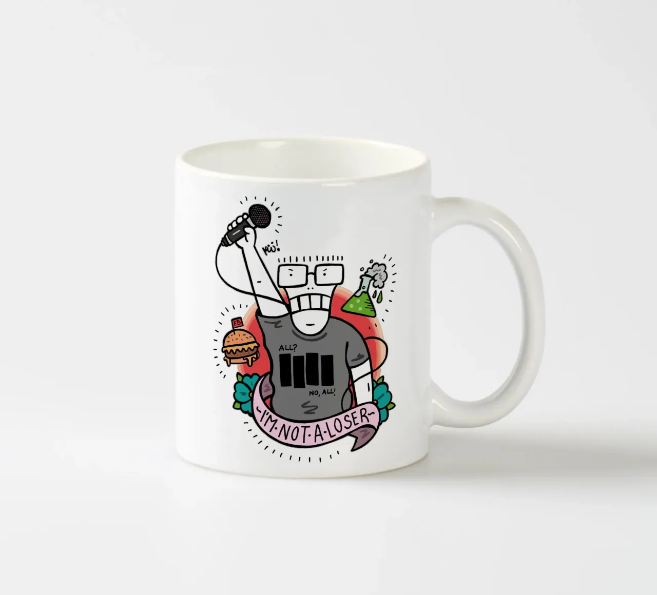 Discendenti Im Not A Losser tazza in ceramica da shiners