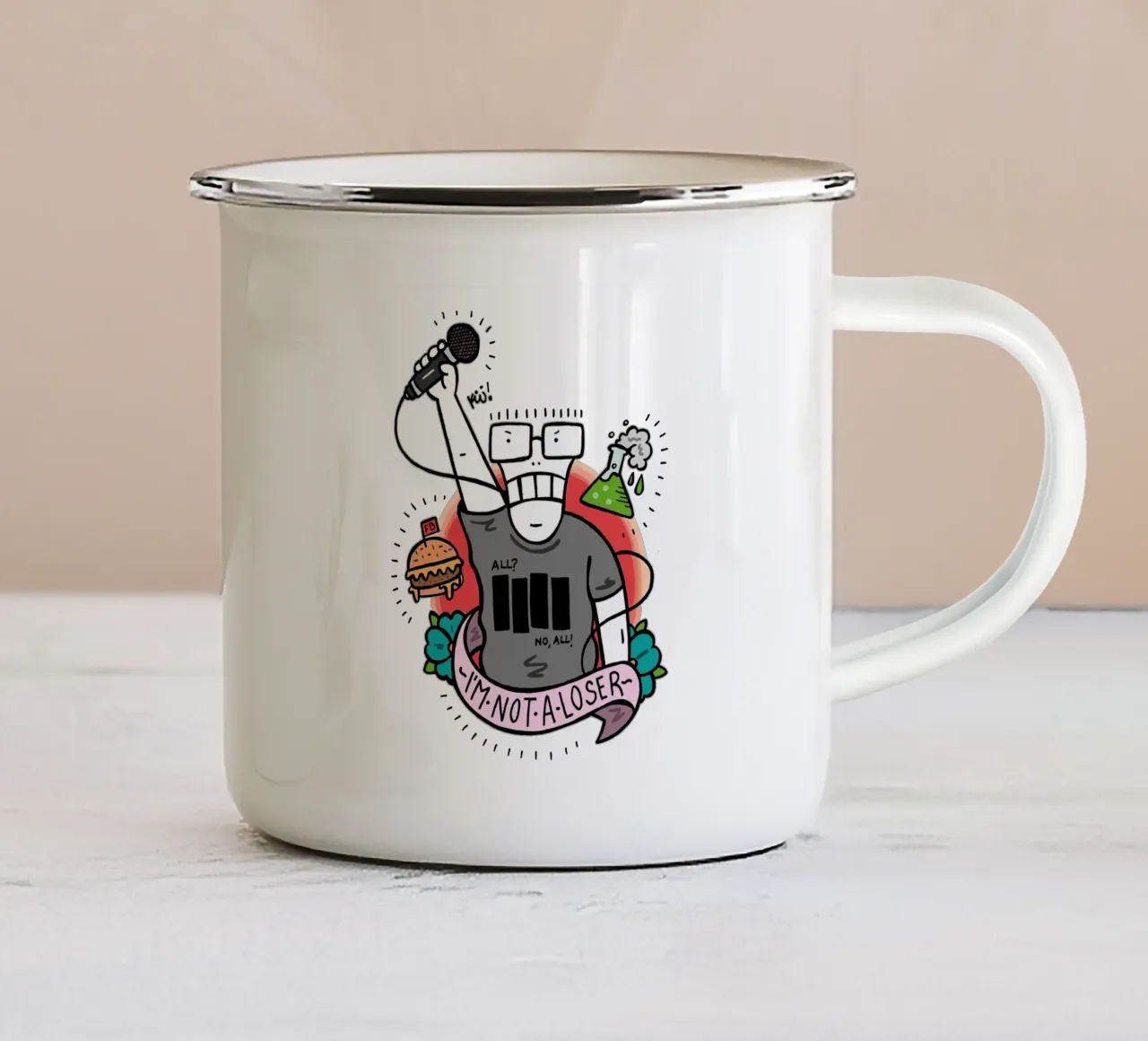 Discendenti Im Not A Losser tazza in smalto da shiners