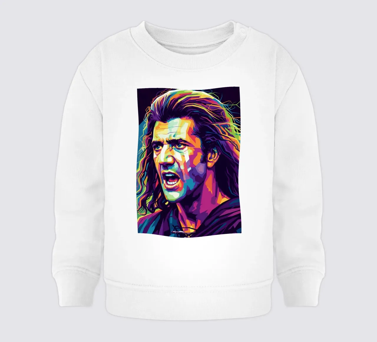 Mel Gibson - Braveheart #2 felpa neonato da Hantamrata