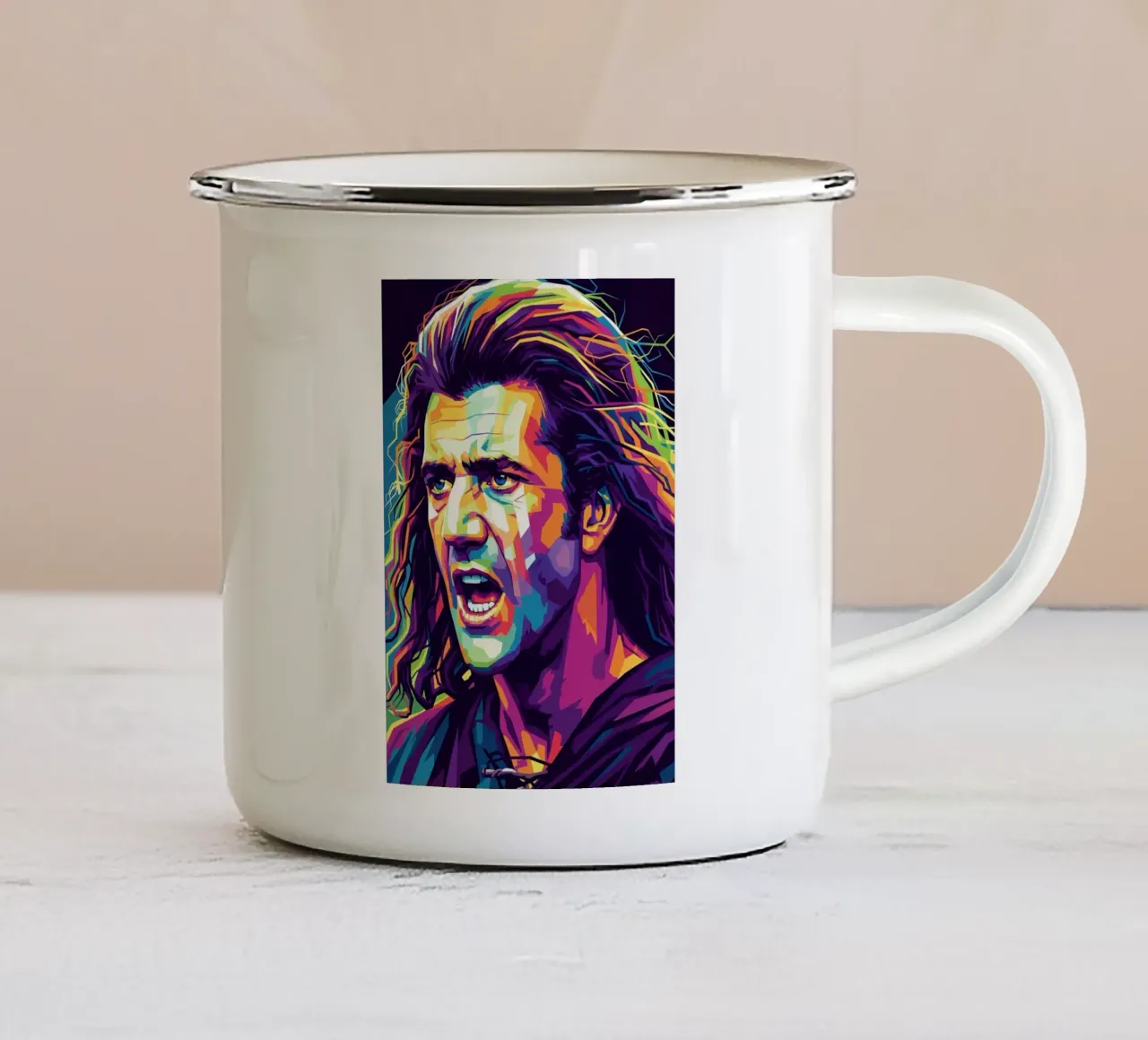 Mel Gibson - Braveheart #2 tazza in smalto da Hantamrata