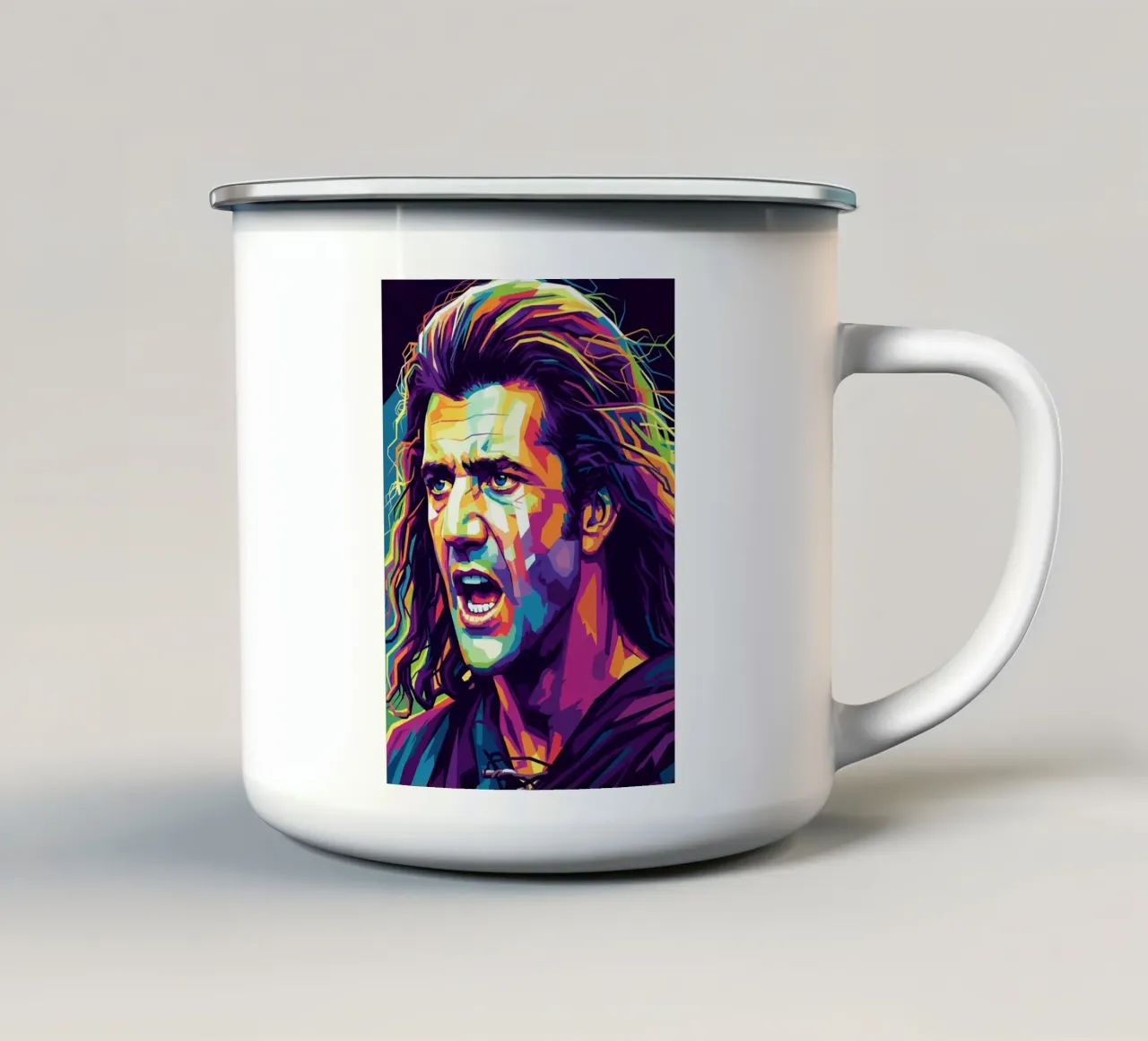 Mel Gibson - Braveheart #2 tazza in smalto da Hantamrata