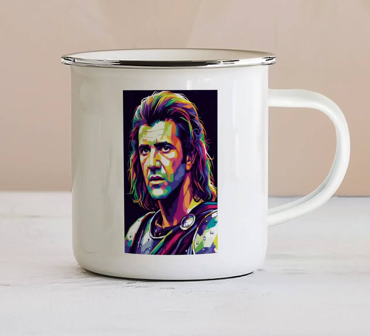 Mel Gibson - Braveheart #3 tazza in smalto da Hantamrata