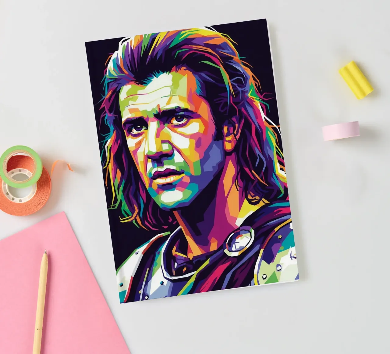 Mel Gibson - Braveheart #3 notebook by Hantamrata
