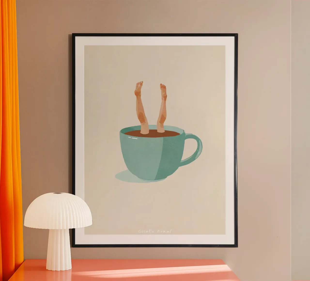 Giselle Dekel - Approfondimenti poster con telaio in plastica da mix mate
