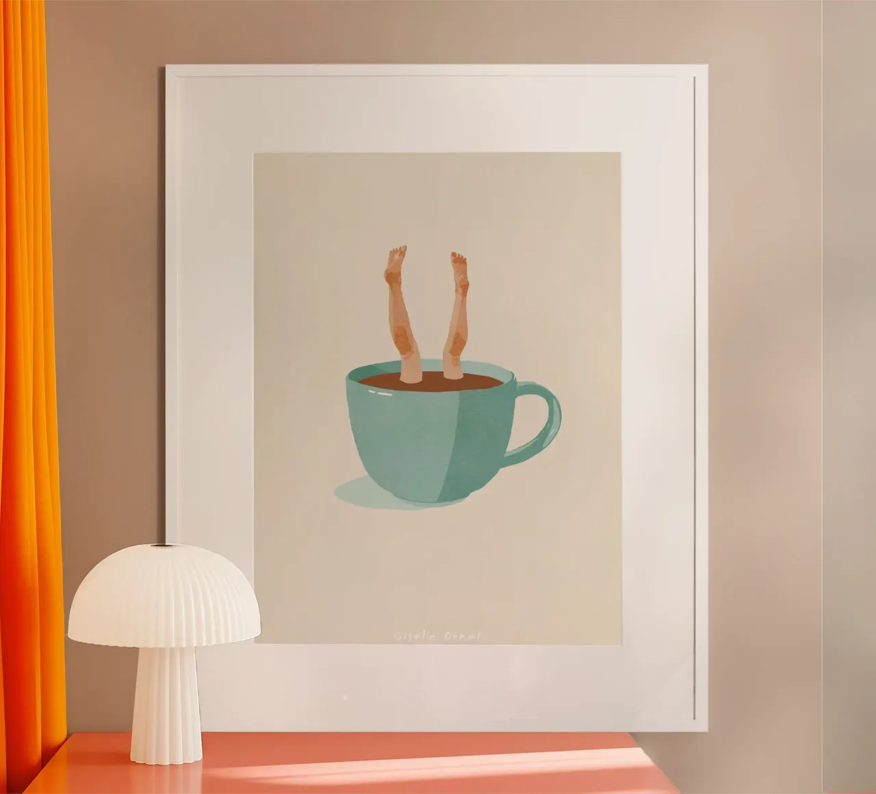 Giselle Dekel - Approfondimenti poster con telaio in plastica da mix mate