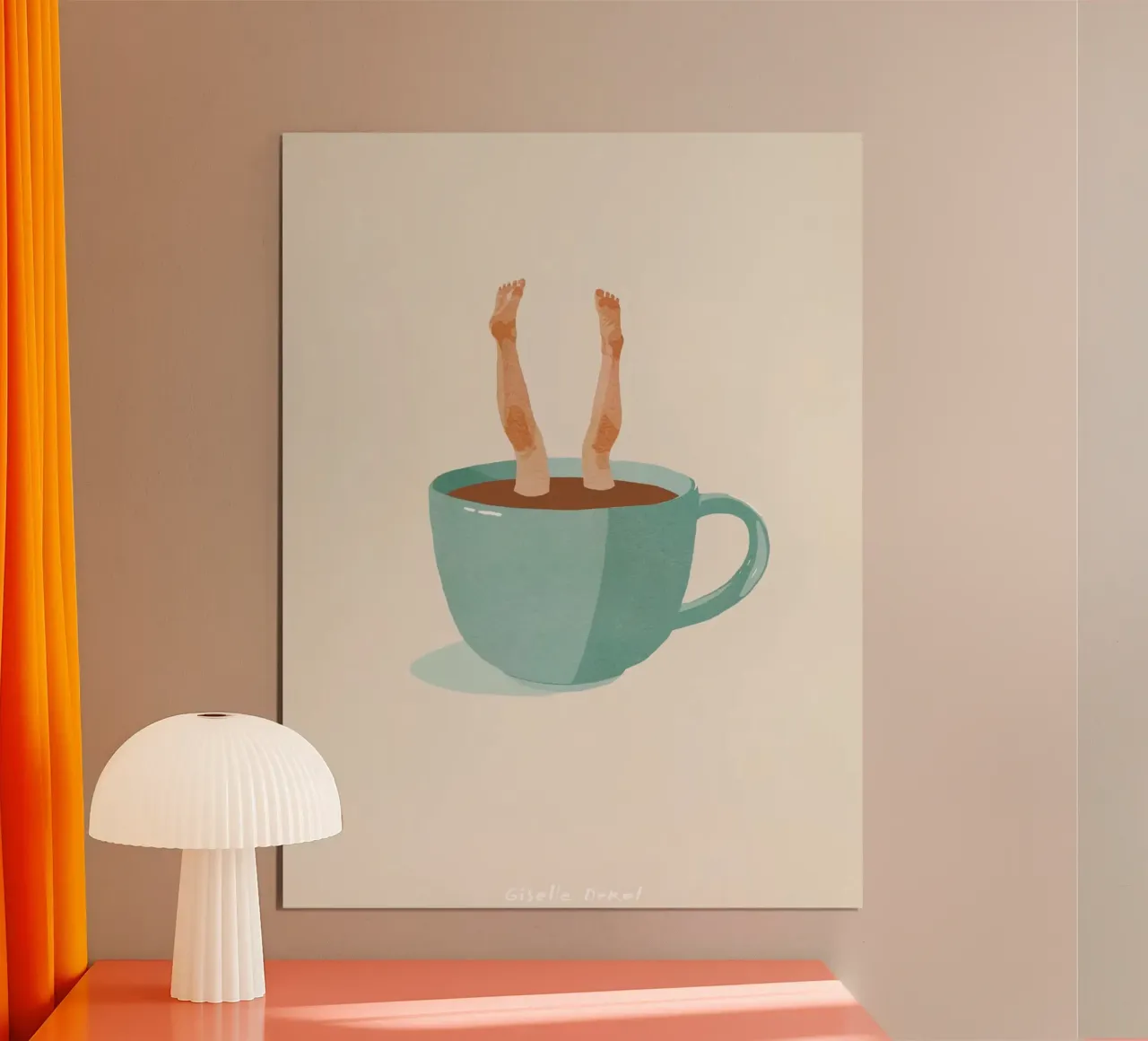 Giselle Dekel - Approfondimenti poster con telaio in plastica da mix mate