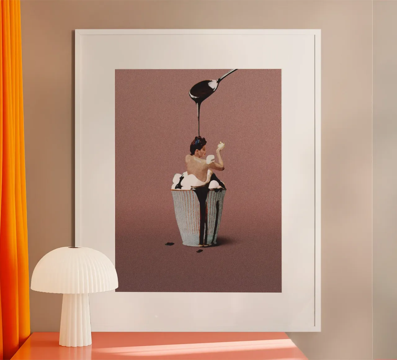 Maarten Leon - Fatti l'uno per l'altro poster con telaio in legno da mix mate