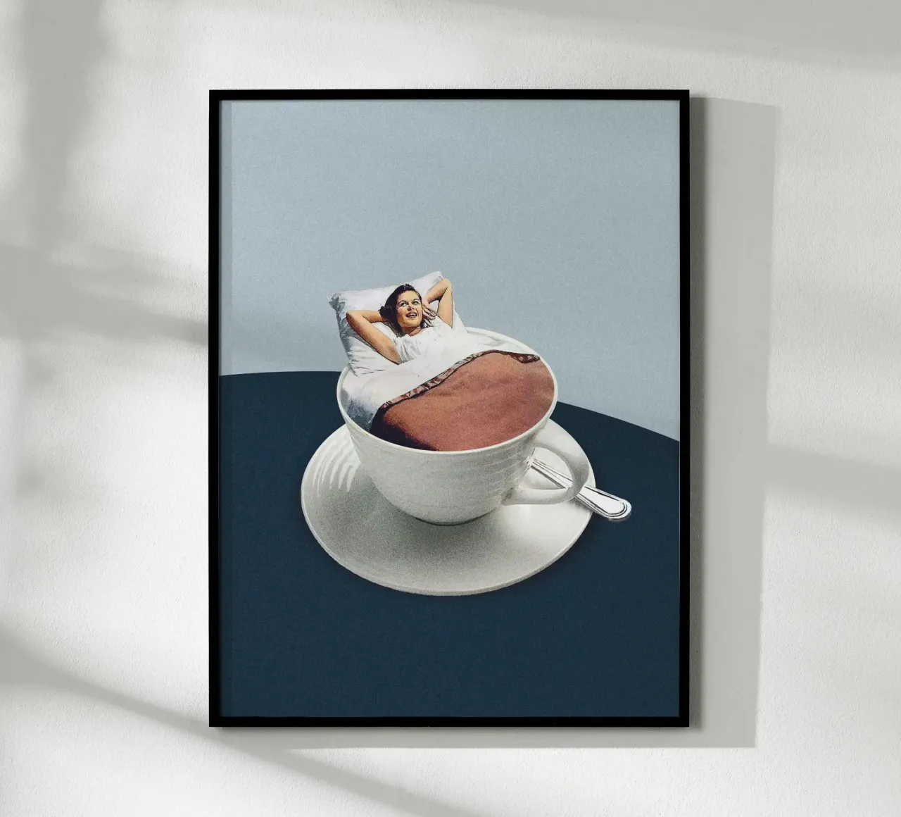 Maarten Leon - Rituali del mattino poster con telaio in alluminio da mix mate