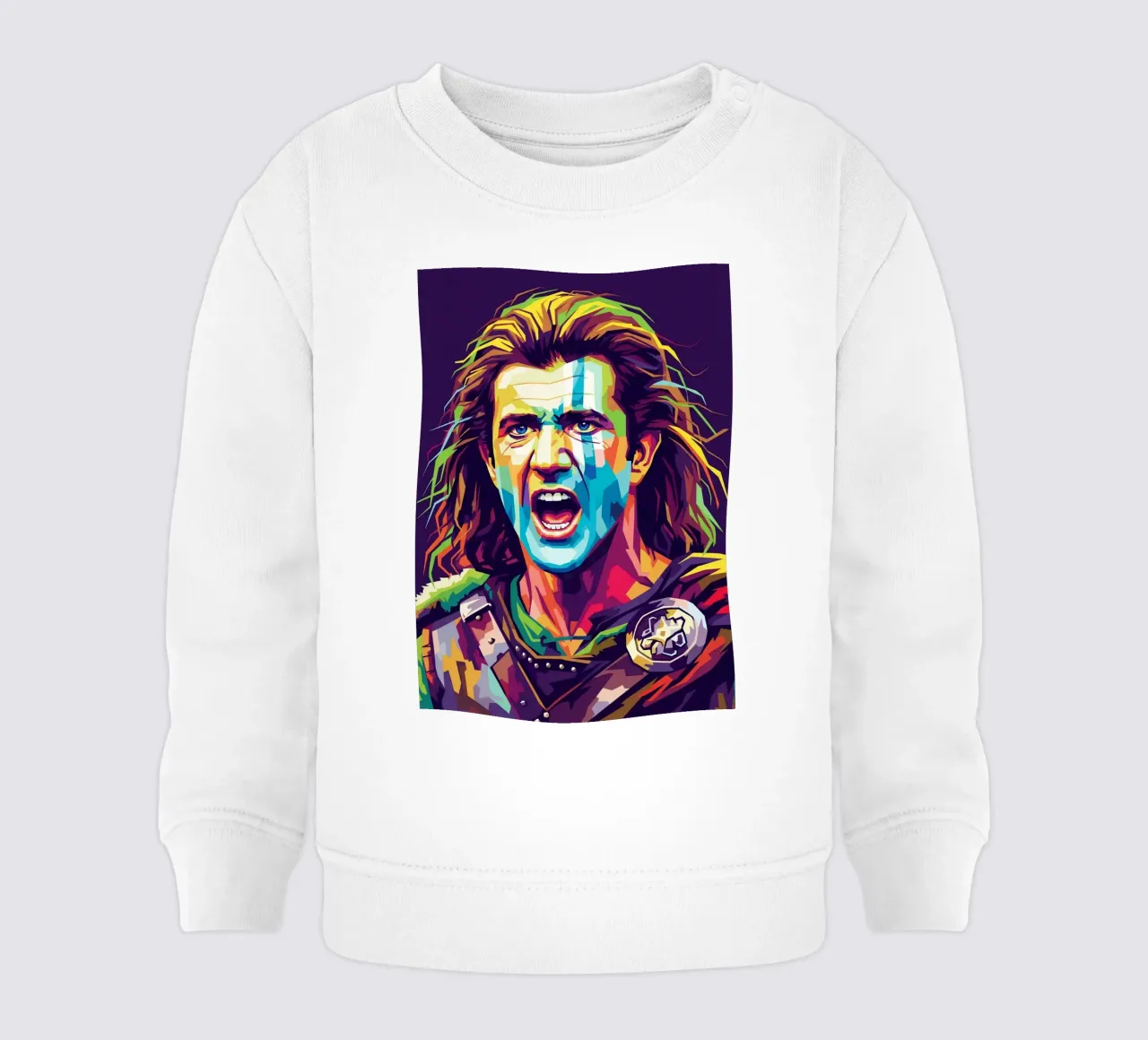 Mel Gibson - Braveheart #4 felpa neonato da Hantamrata
