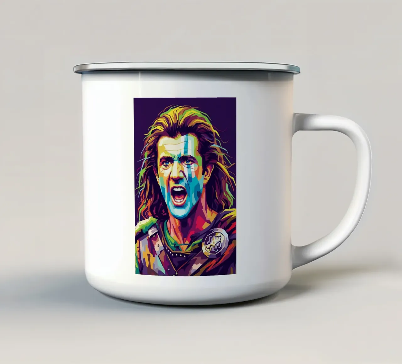 Mel Gibson - Braveheart #4 tazza in smalto da Hantamrata