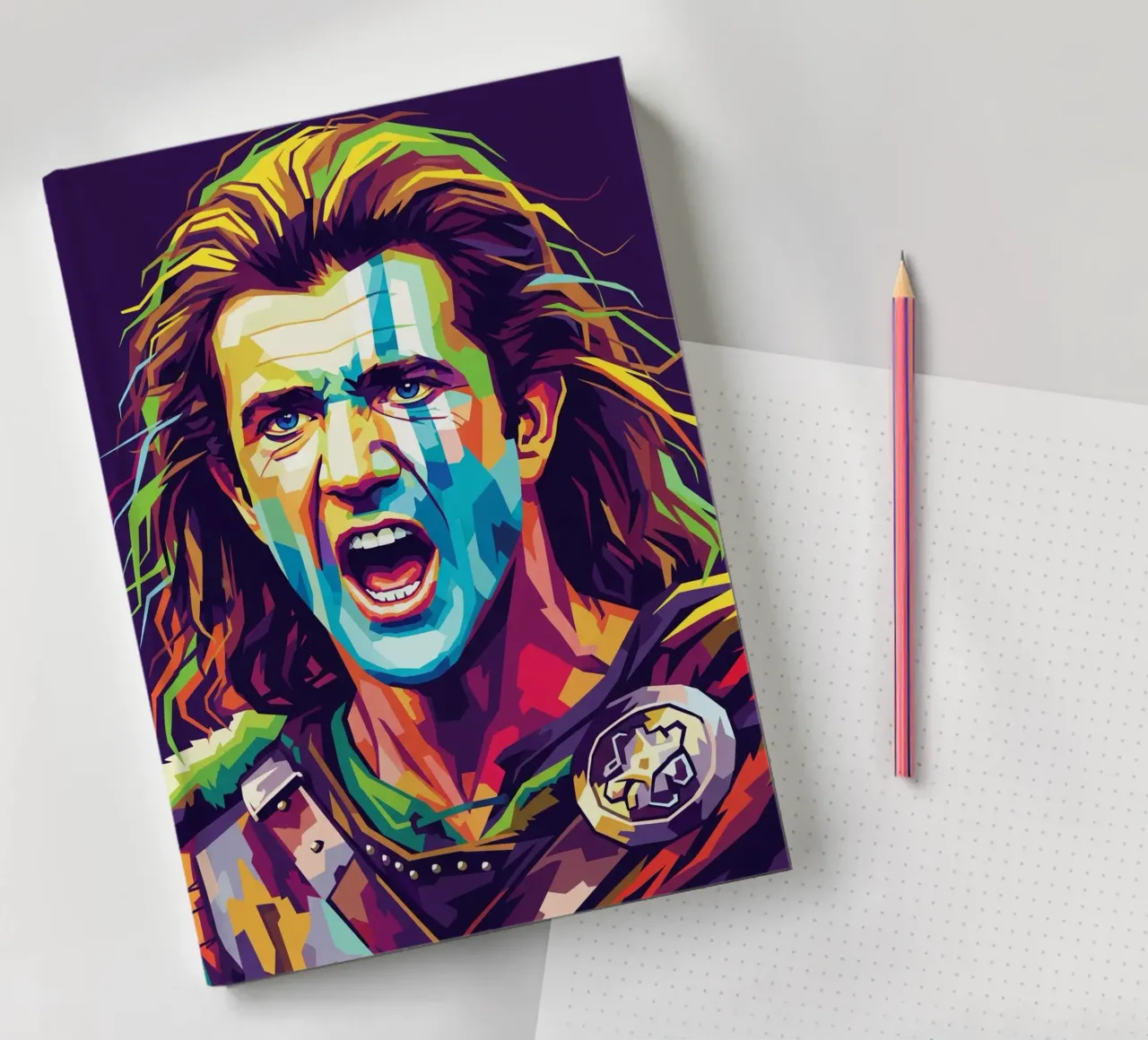 Mel Gibson - Braveheart #4 notebook by Hantamrata