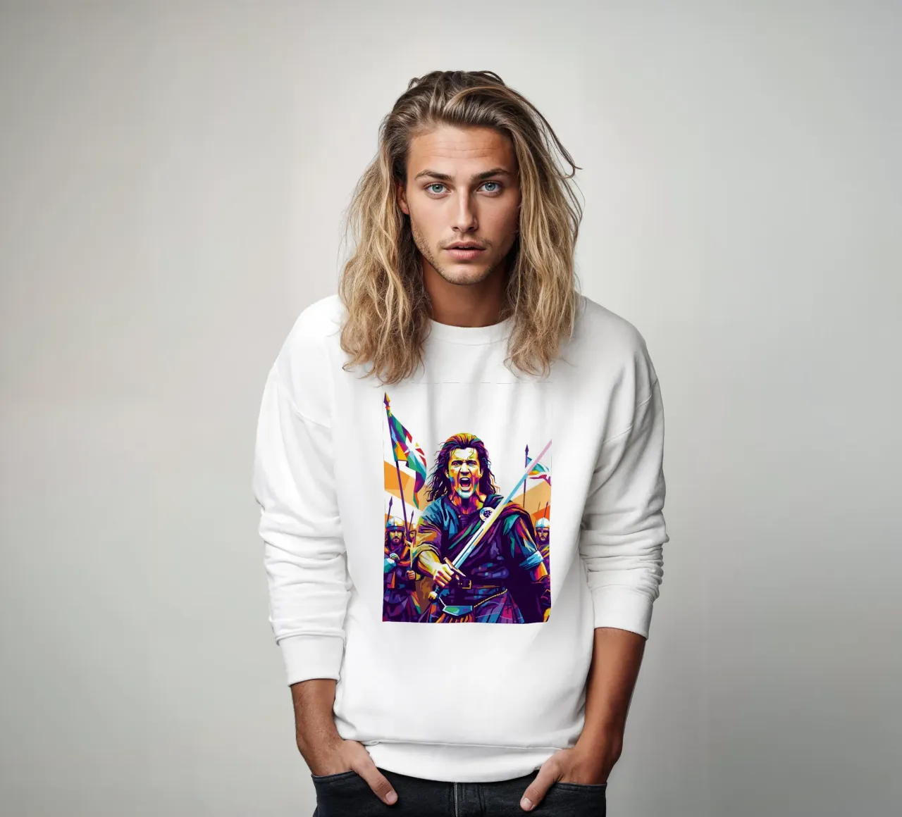 Mel Gibson - Braveheart #5 felpa da Hantamrata