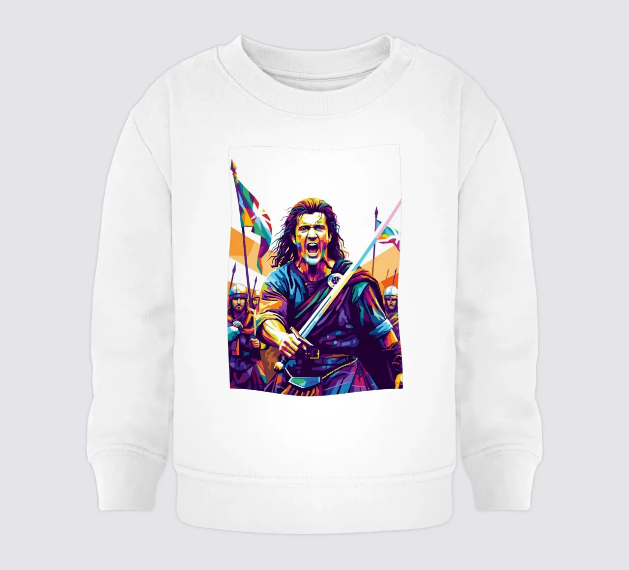 Mel Gibson - Braveheart #5 felpa neonato da Hantamrata