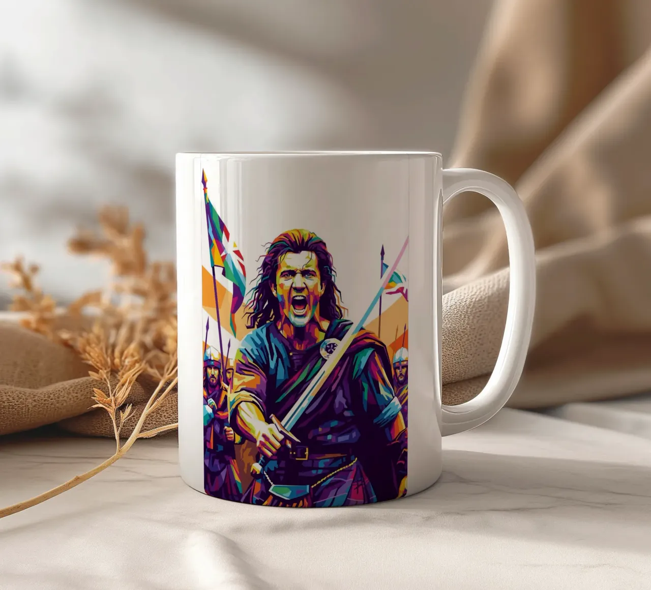 Mel Gibson - Braveheart #5 tazza in ceramica da Hantamrata