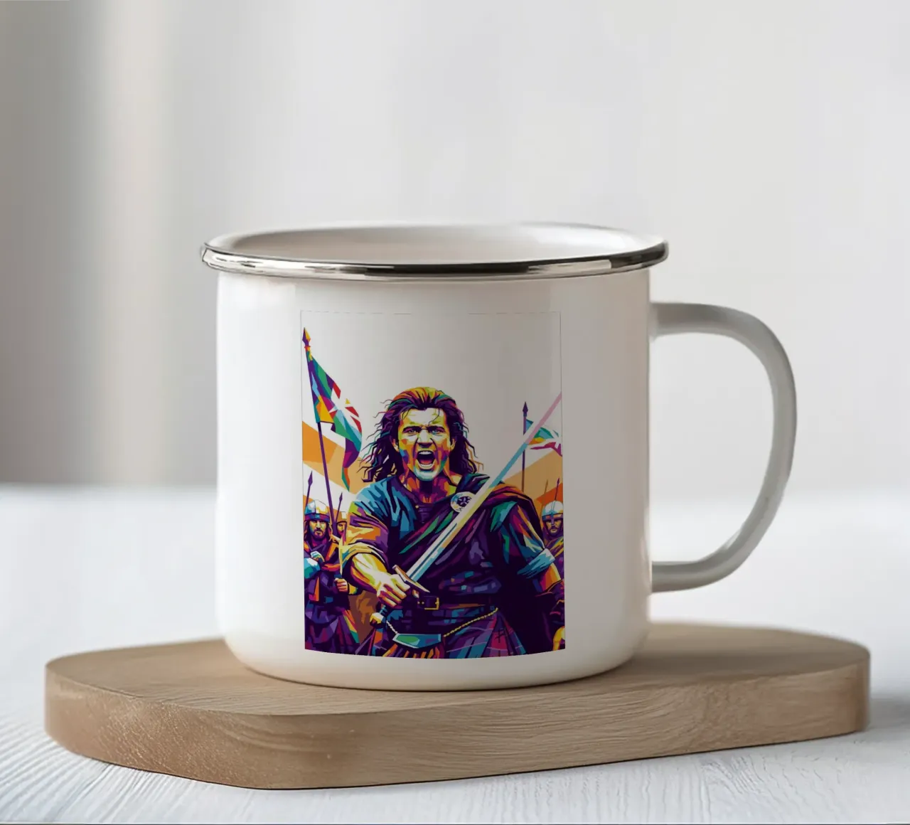 Mel Gibson - Braveheart #5 tazza in smalto da Hantamrata