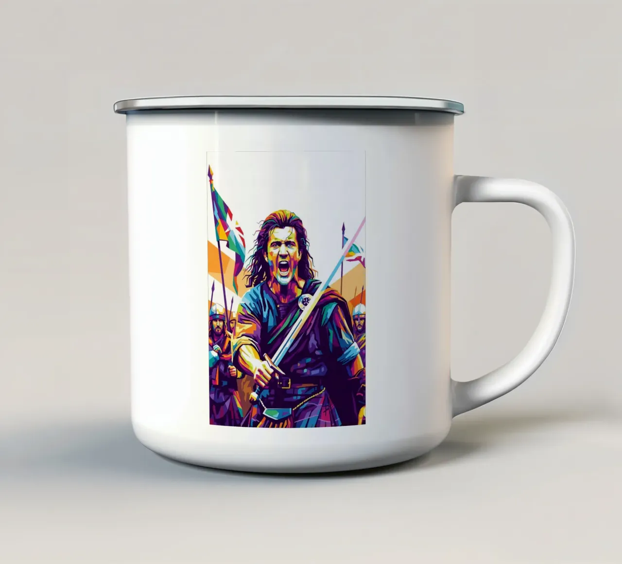 Mel Gibson - Braveheart #5 tazza in smalto da Hantamrata