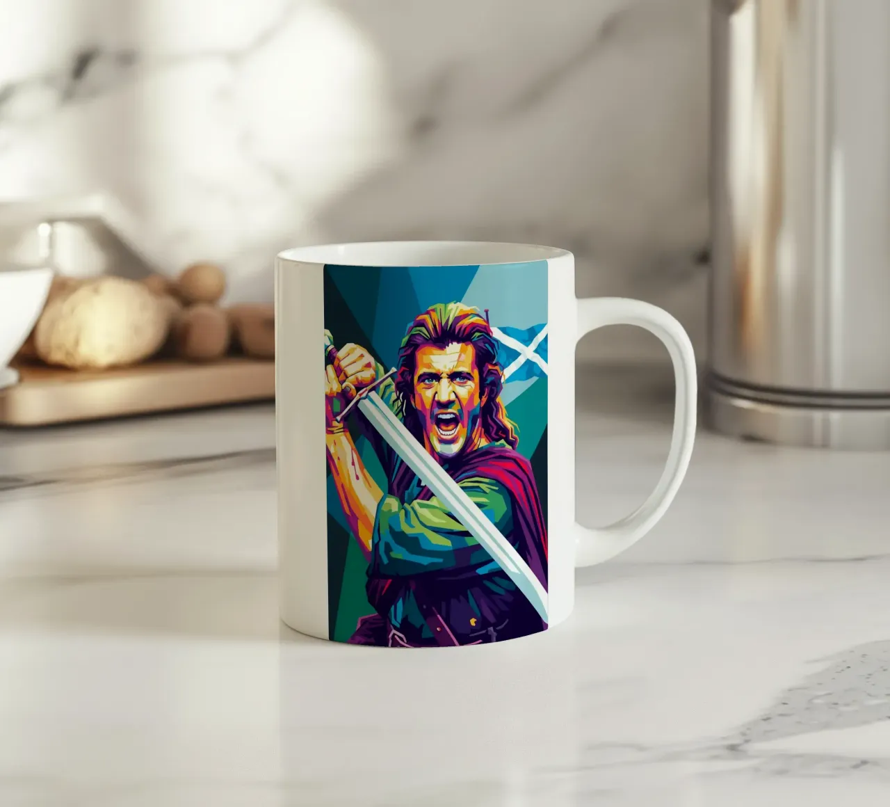 Mel Gibson - Braveheart #6 tazza in ceramica da Hantamrata