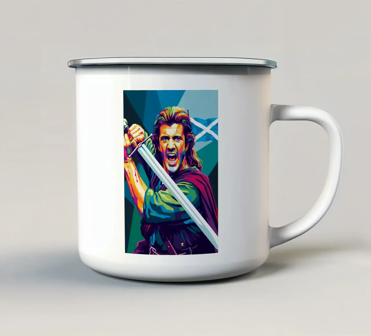 Mel Gibson - Braveheart #6 tazza in smalto da Hantamrata