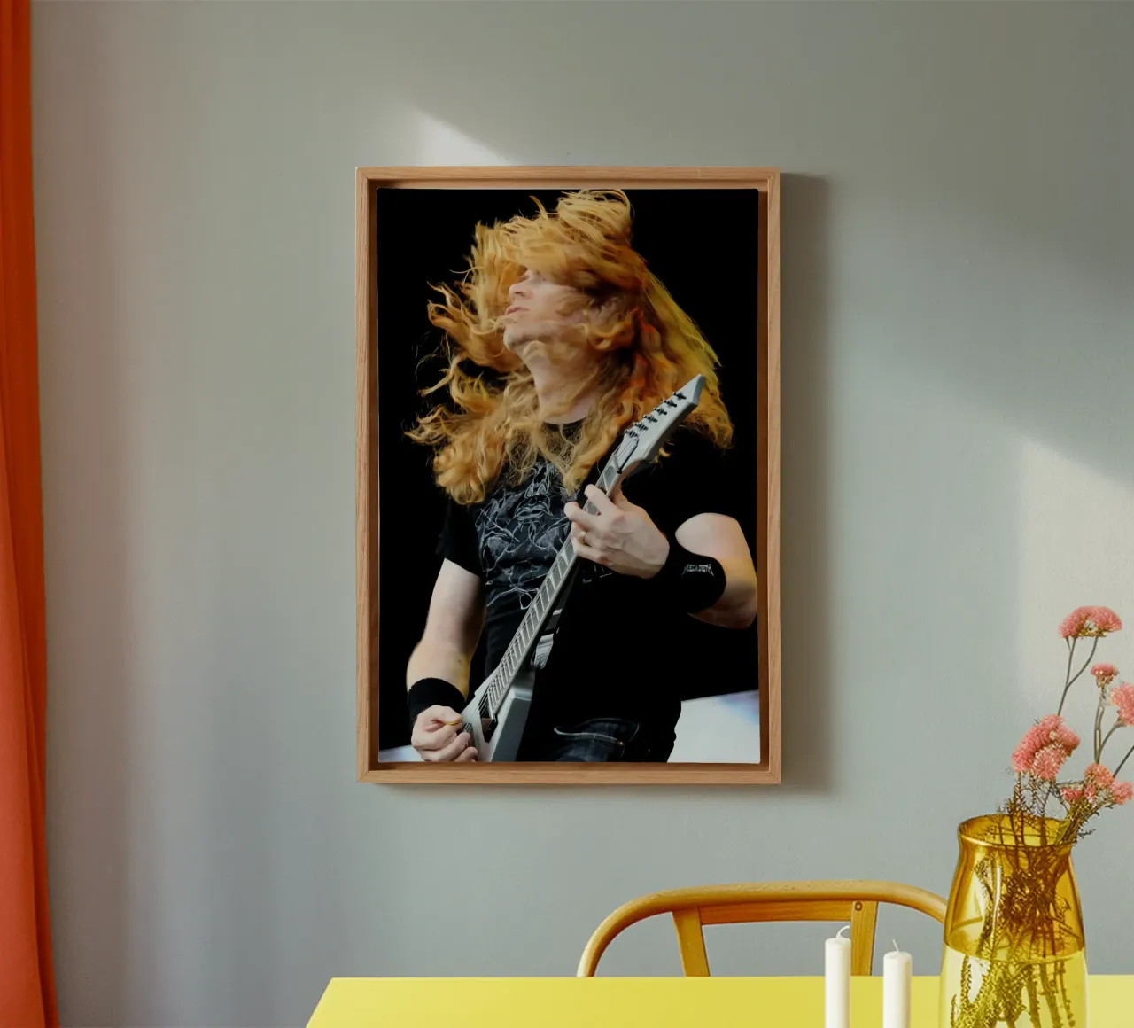 Aerosmith COncert canvas with Floater frame by mix mate