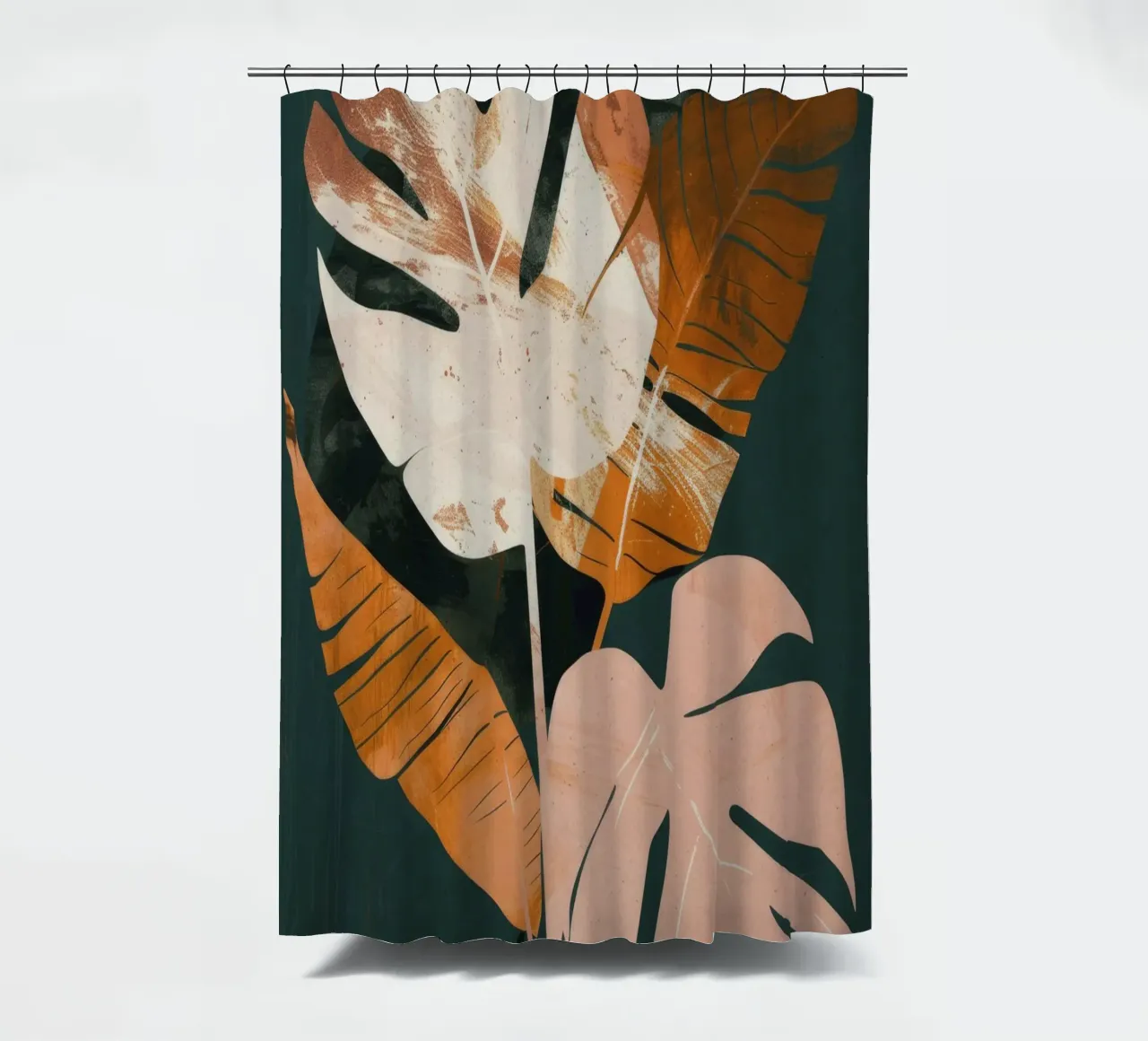 Jungle Leafs shower curtain by treechild