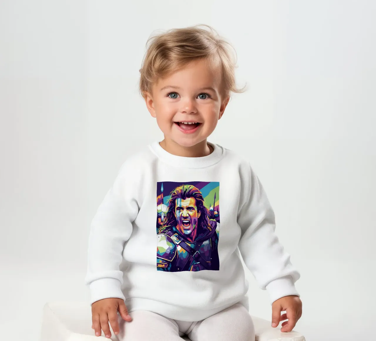 Mel Gibson - Braveheart #7 felpa neonato da Hantamrata
