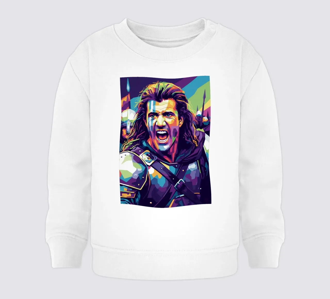 Mel Gibson - Braveheart #7 felpa neonato da Hantamrata