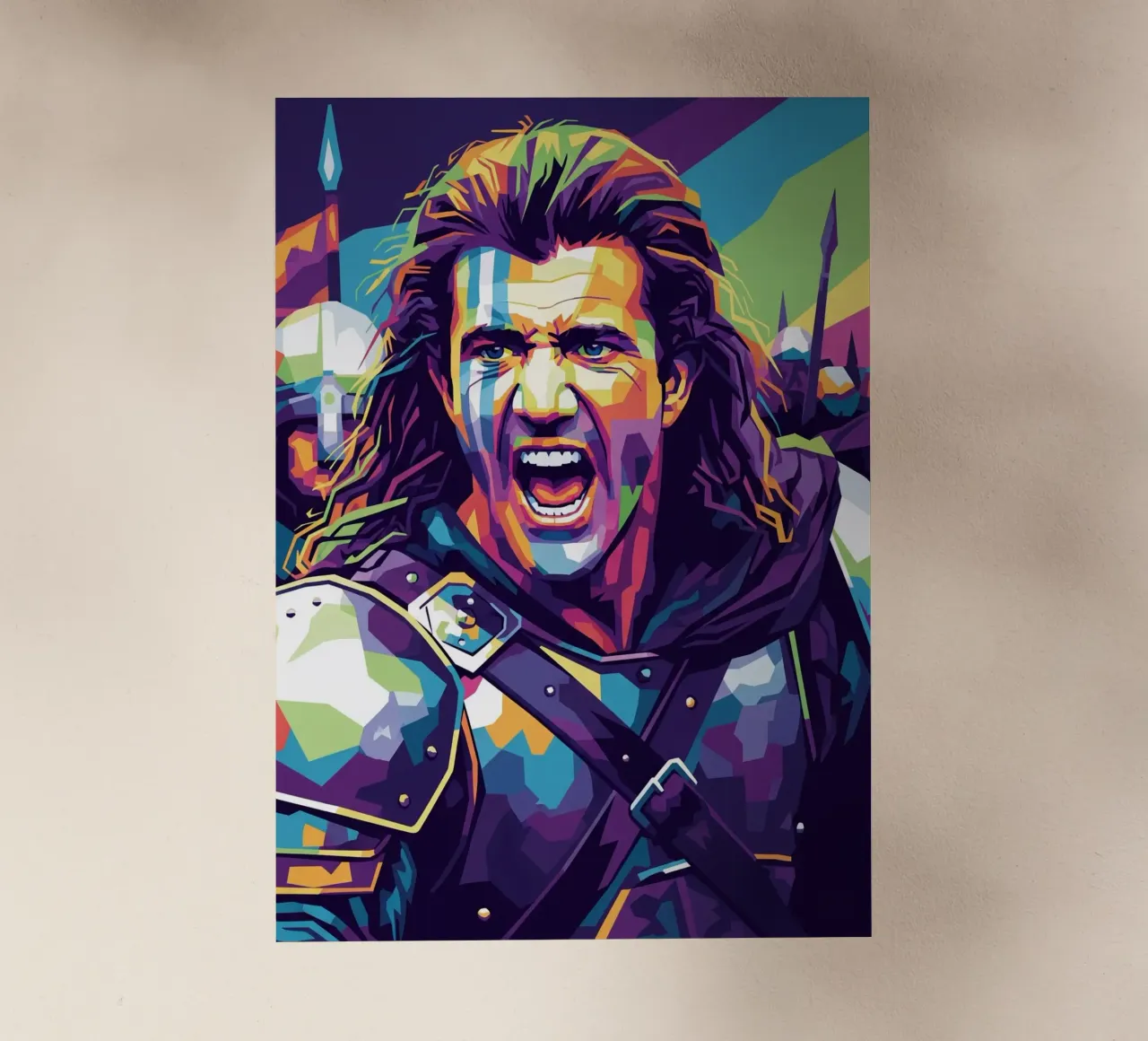 Mel Gibson - Braveheart #7 pellicola backlit da Hantamrata