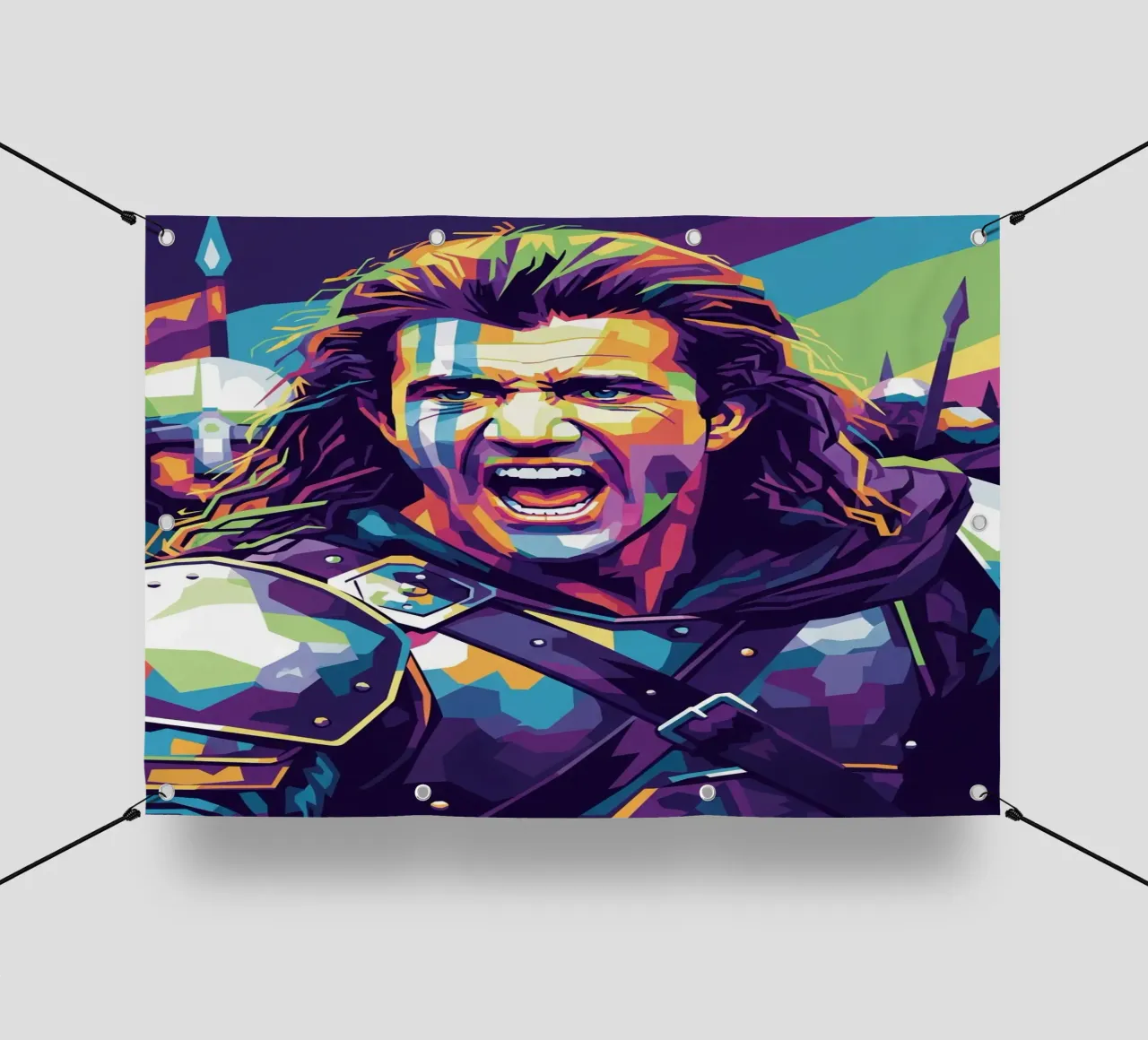 Mel Gibson - Braveheart #7 telo in pvc da Hantamrata
