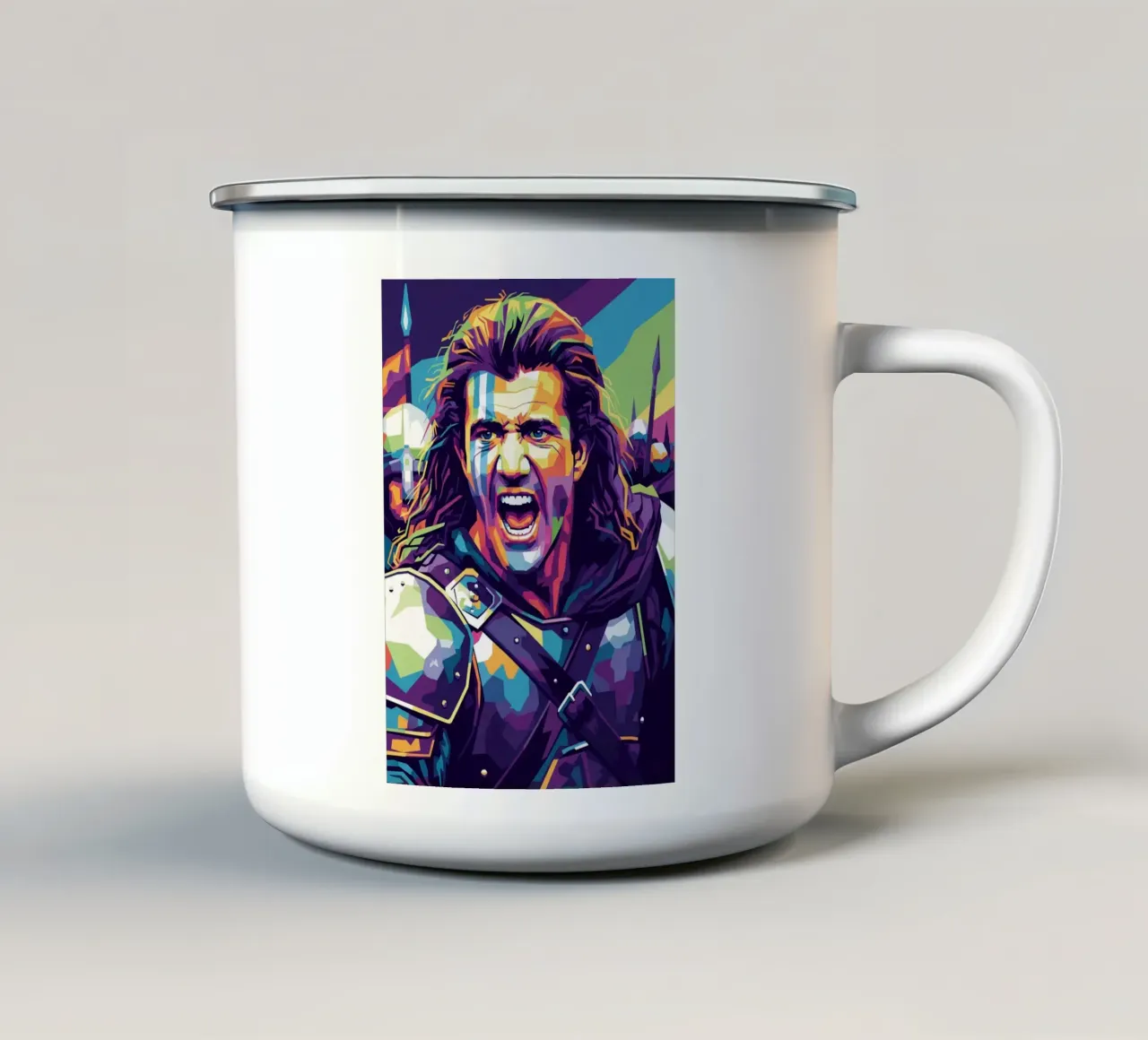 Mel Gibson - Braveheart #7 tazza in smalto da Hantamrata