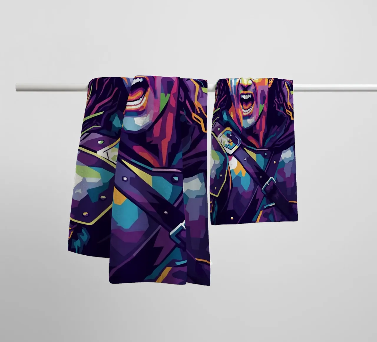 Mel Gibson - Braveheart #7 towel by Hantamrata