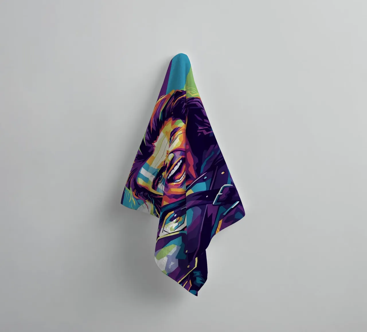 Mel Gibson - Braveheart #7 towel by Hantamrata