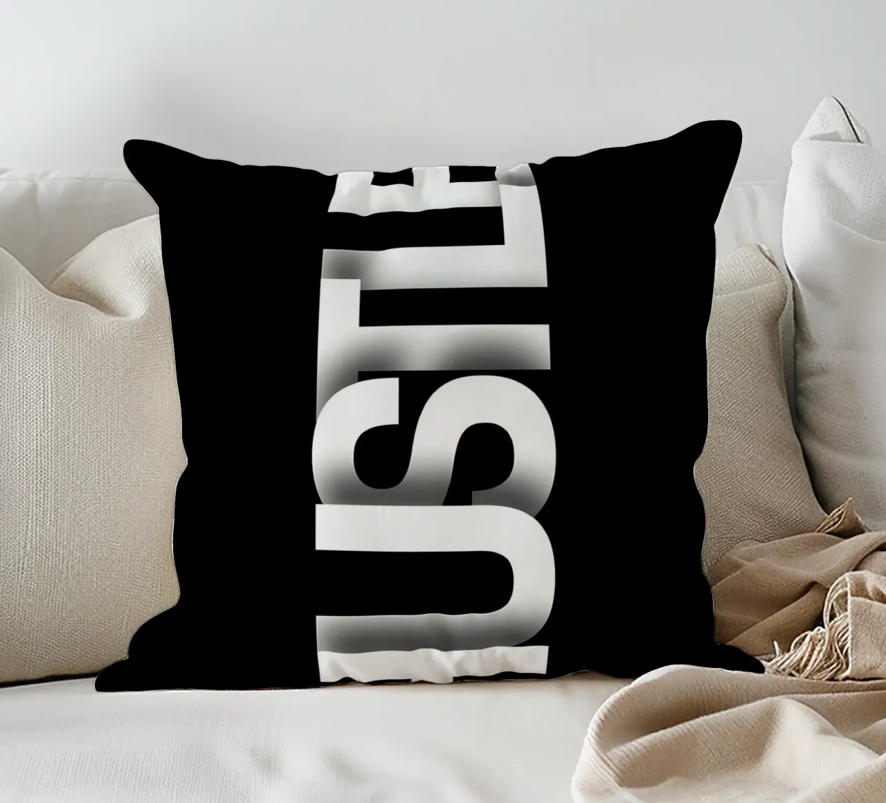 HUSTLE cuscino da Type & Tape