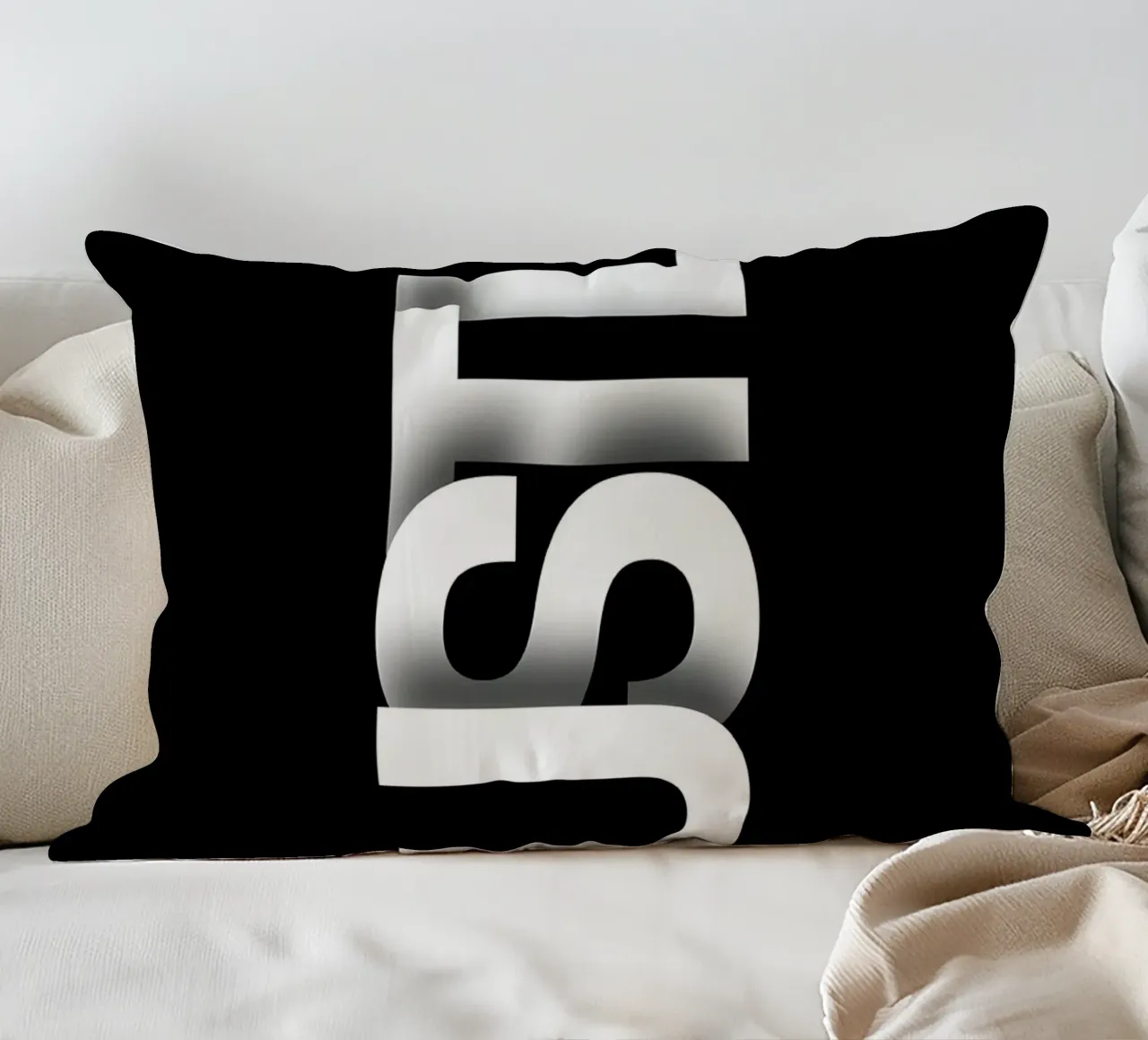 HUSTLE cuscino da Type & Tape