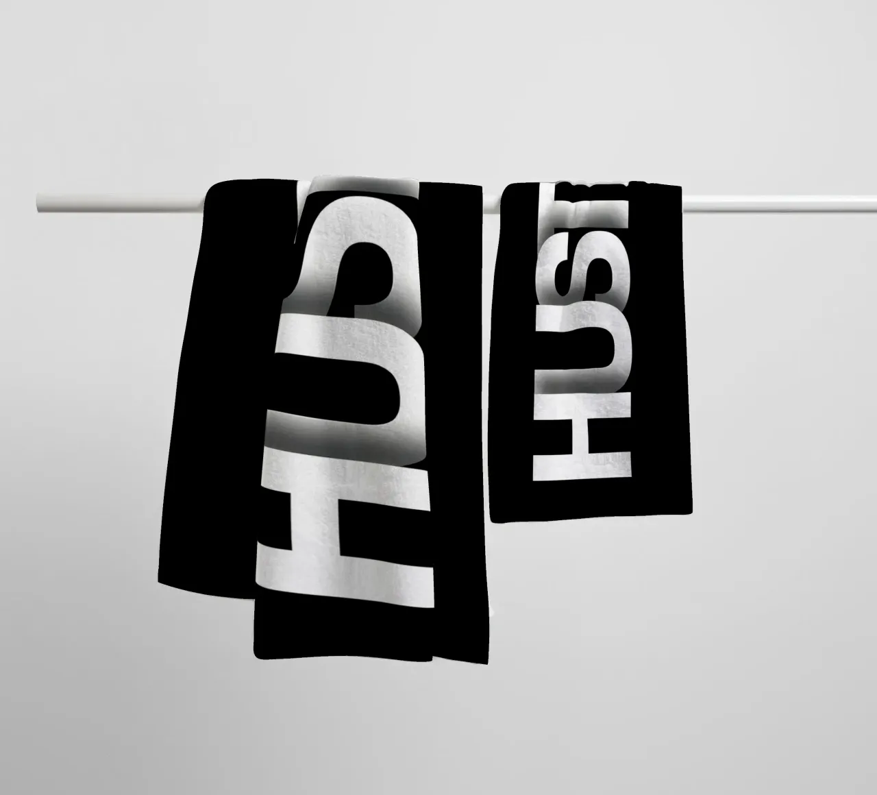 HUSTLE asciugamano da bagno da Type & Tape