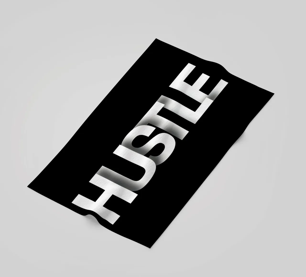 HUSTLE telo mare da Type & Tape