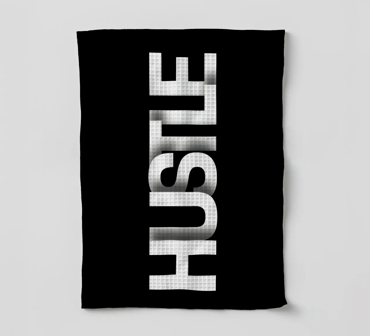 HUSTLE canovaccio da cucina da Type & Tape