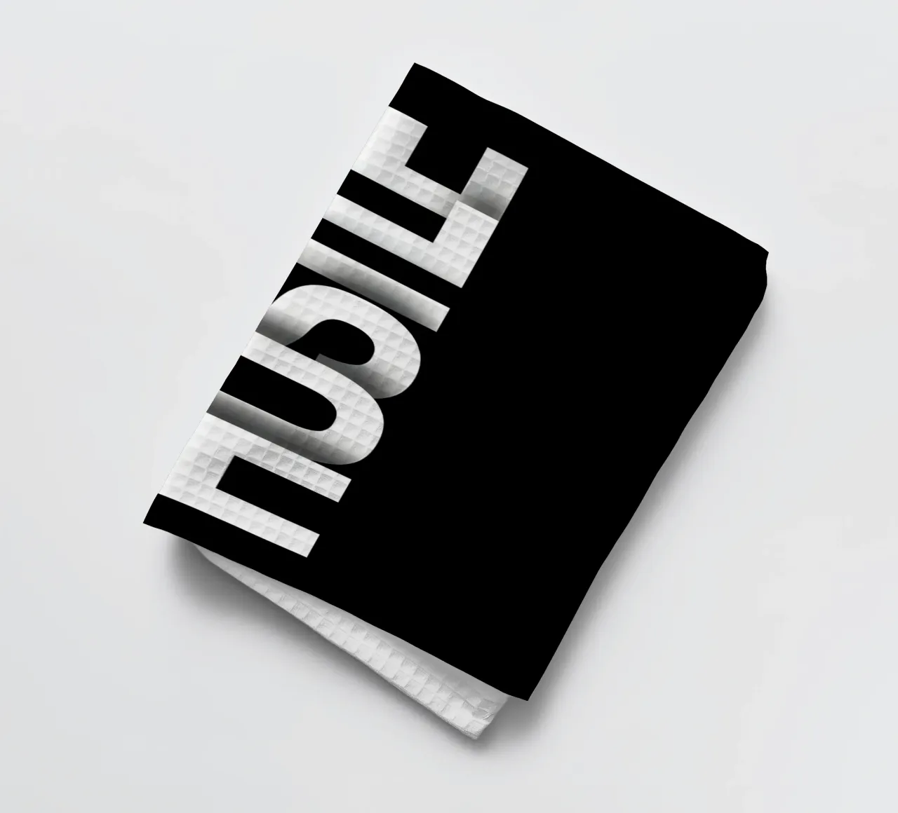 HUSTLE canovaccio da cucina da Type & Tape